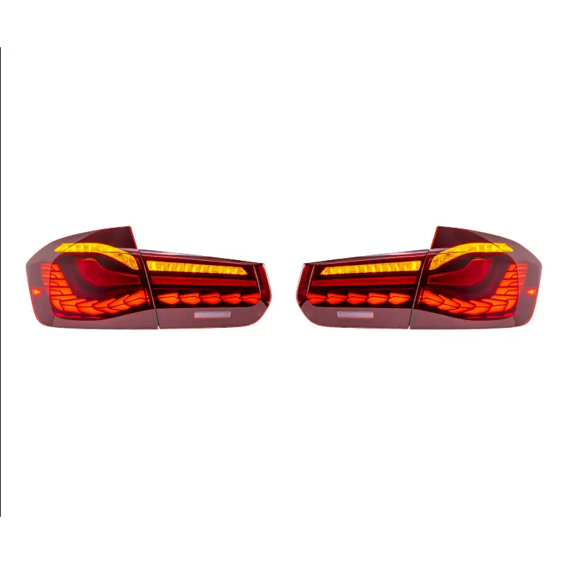BMW 3 Series 2012-2018 Double Dragon Scales Tail Lights - ClutchBlaze