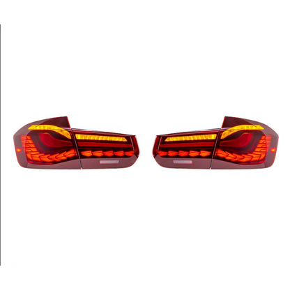BMW 3 Series 2012-2018 Double Dragon Scales Tail Lights - ClutchBlaze