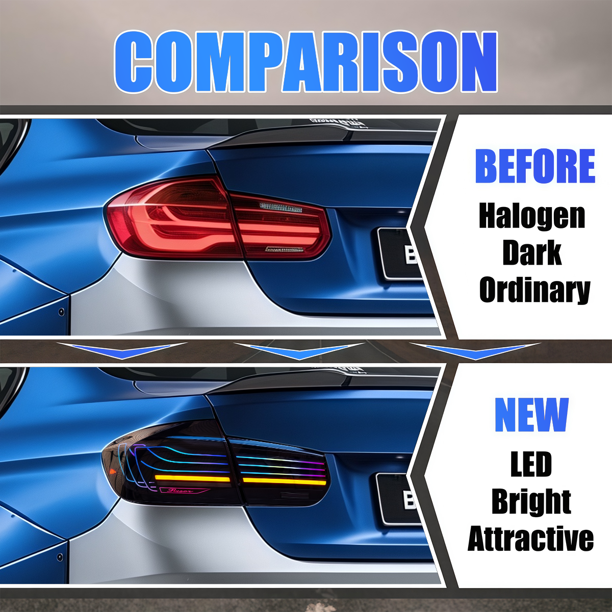 BMW 3 Series 2012-2018 PulseRay Tail Lights - ClutchBlaze