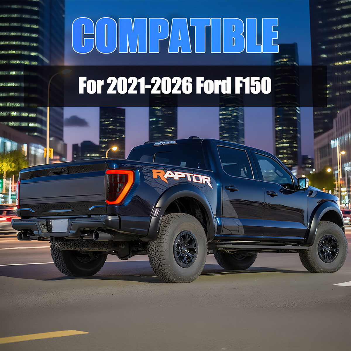 Ford F-150 2021-2025 Smoked Tail Lights - ClutchBlaze