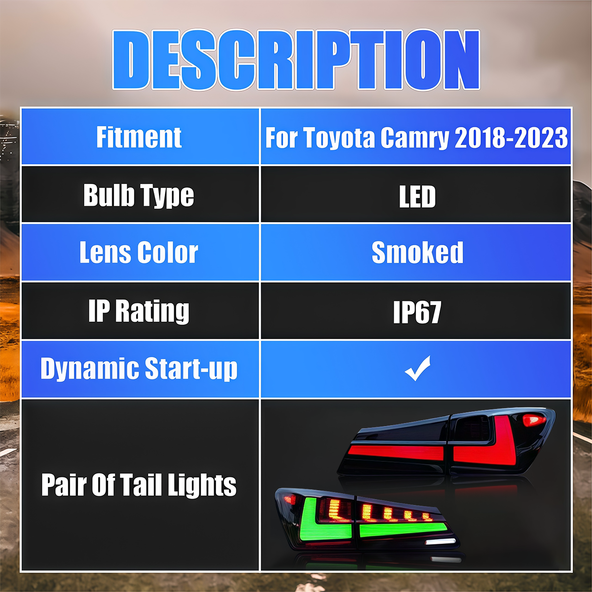 Lexus IS 2006-2012 RGB Tail Lights - ClutchBlaze