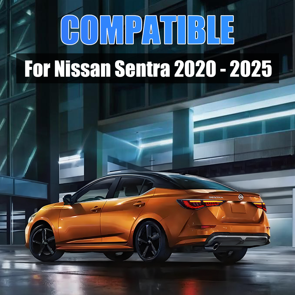Nissan Sentra/Sylphy 2020-2025 Dragon Scales Tail Lights - ClutchBlaze