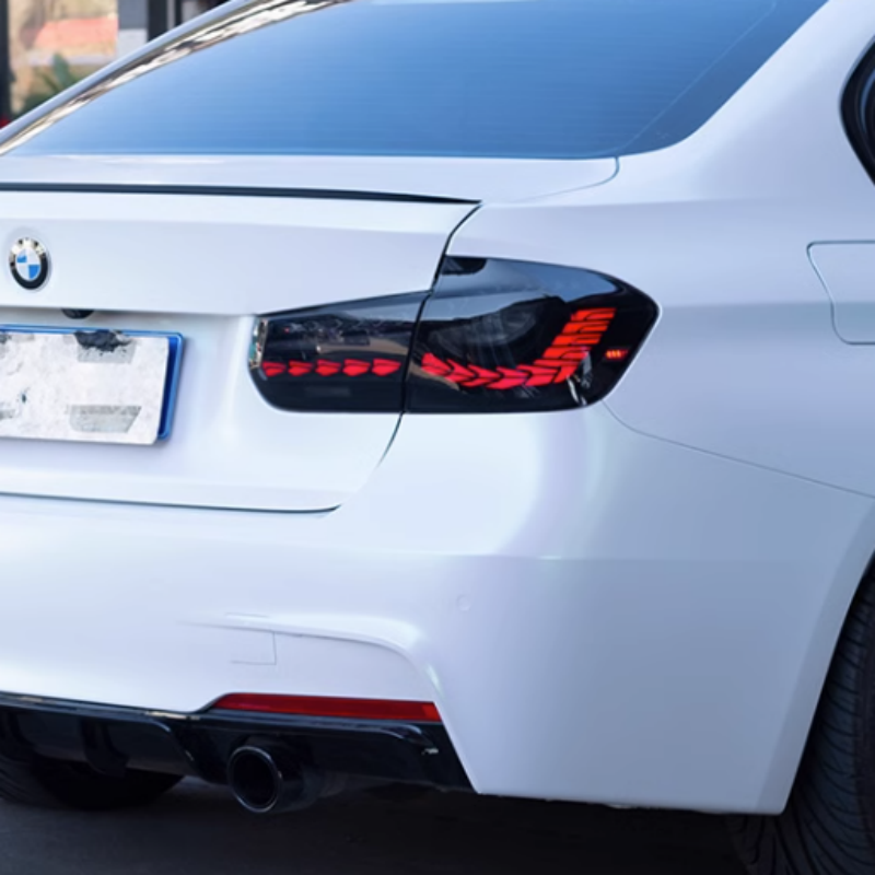 BMW 3 Series 2012-2018 Triple Dragon Scales Tail Lights - ClutchBlaze