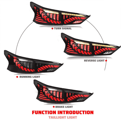 Nissan Altima 2019-2023 Dragon Scales Tail Lights - ClutchBlaze
