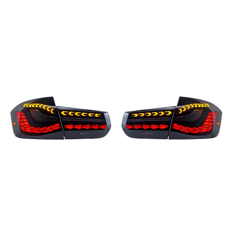 BMW 3 Series 2012-2018 Triple Dragon Scales Tail Lights - ClutchBlaze