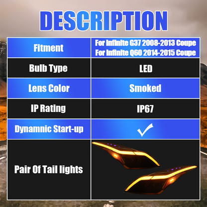 Infiniti G37 Coupe 2008-2015 Headlights - ClutchBlaze