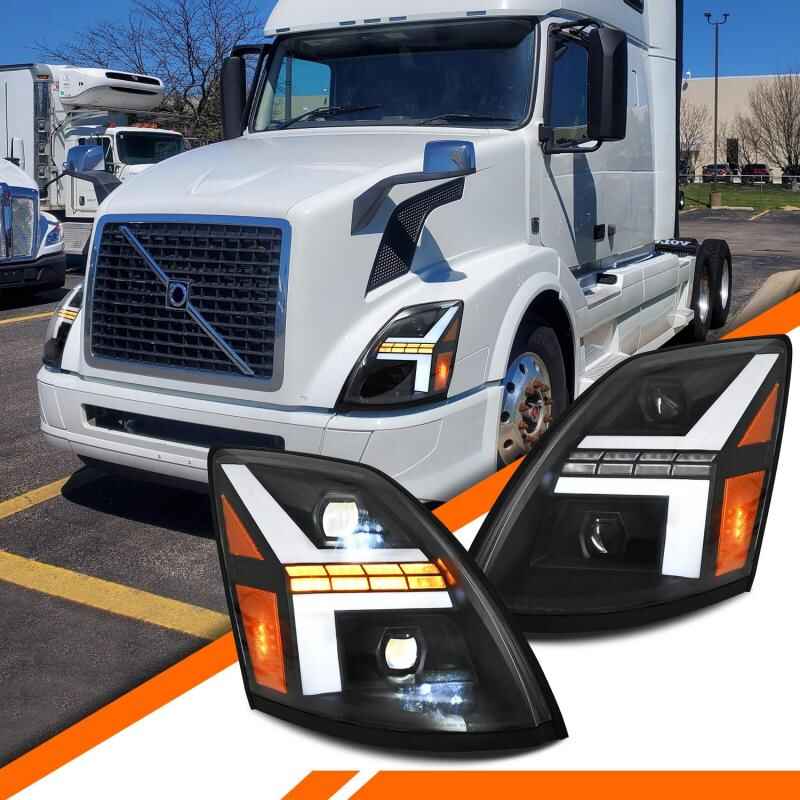 Volvo VNL/VNM 2004-2018 Headlights - ClutchBlaze