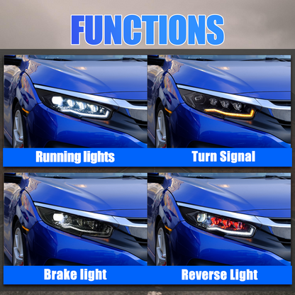 Honda Civic 2016-2021 Headlights - ClutchBlaze