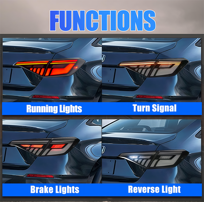 Honda Civic Sedan 2022-2026 Tail Lights - ClutchBlaze