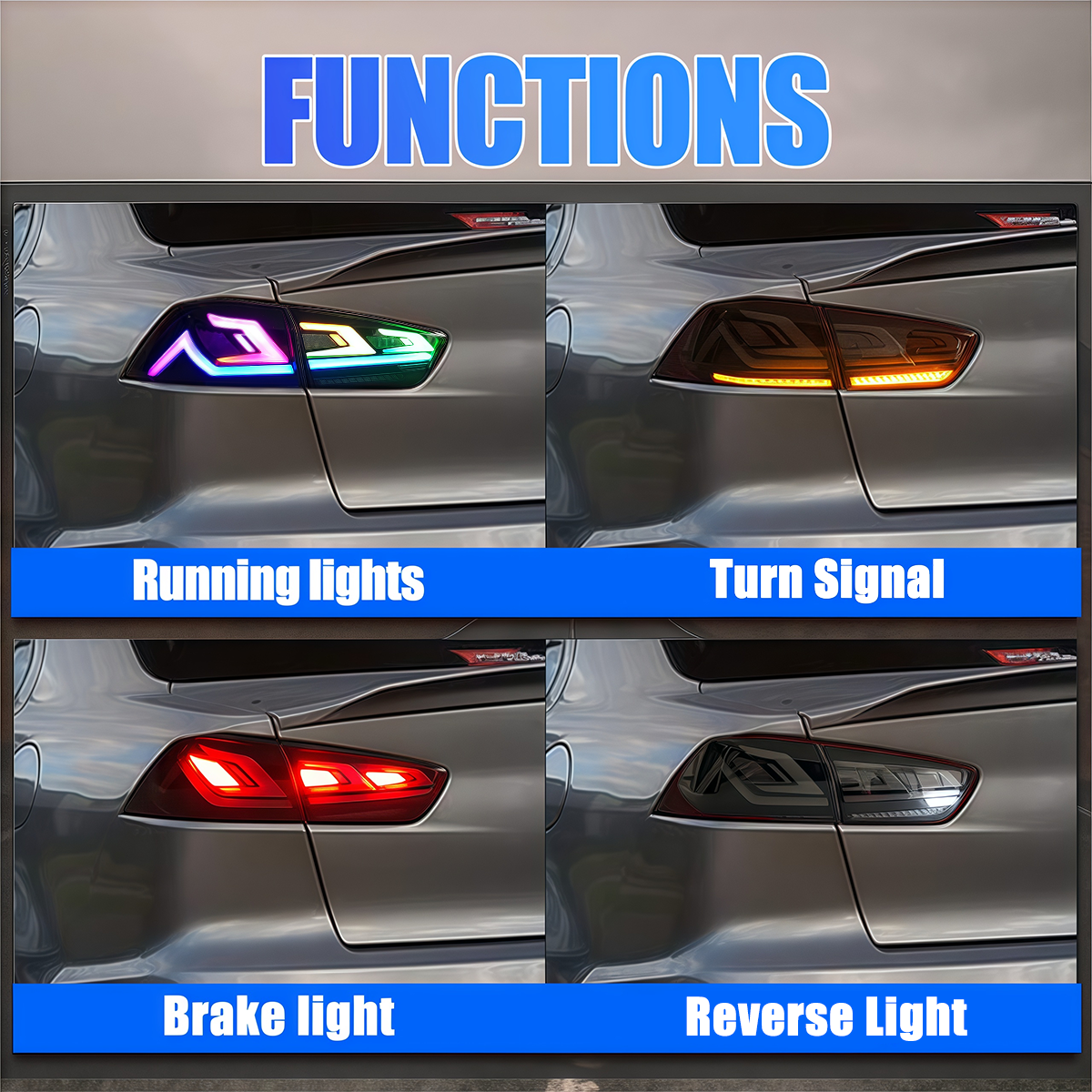 Mitsubishi Lancer/EVO 2008-2020 Tail Lights - ClutchBlaze