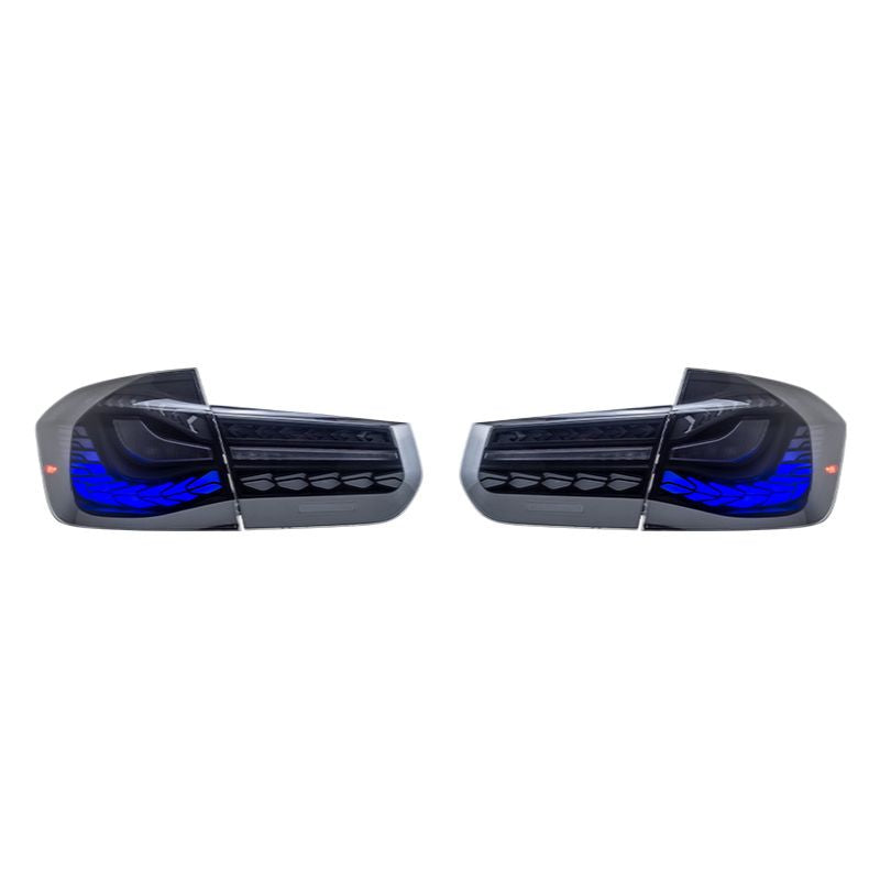 BMW 3 Series 2012-2018 Triple Dragon Scales Tail Lights - ClutchBlaze