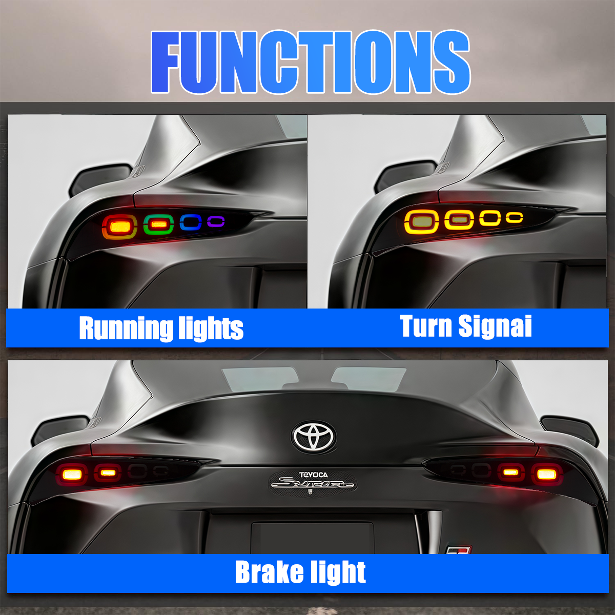 Toyota Supra 2020-2026 Tail Lights - ClutchBlaze