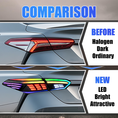 Toyota Camry 2018-2024 Rectilinear Tail lights - ClutchBlaze