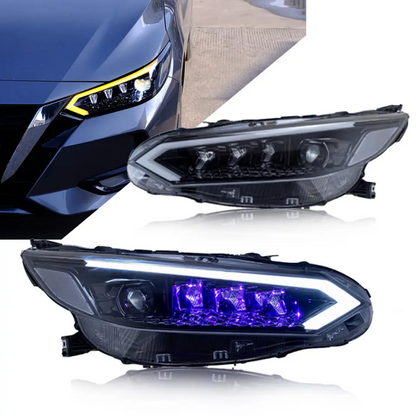 Nissan Sentra 2020-2025 Headlights with Rotating Lenses - ClutchBlaze