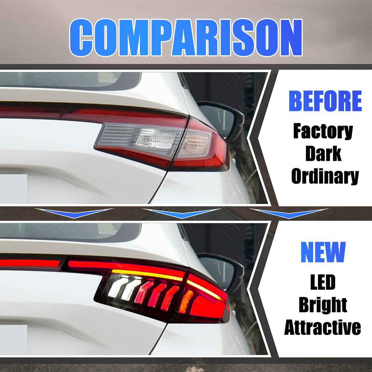 Honda Civic Hatchback 2022-2026 Tail Lights - ClutchBlaze