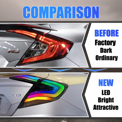 Honda Civic Sedan 2016-2021 Starry Sky Tail Lights - ClutchBlaze
