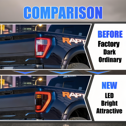Ford F-150 2021-2025 Smoked Tail Lights - ClutchBlaze