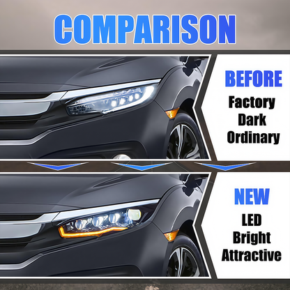 Honda Civic 2016-2021 Headlights - ClutchBlaze