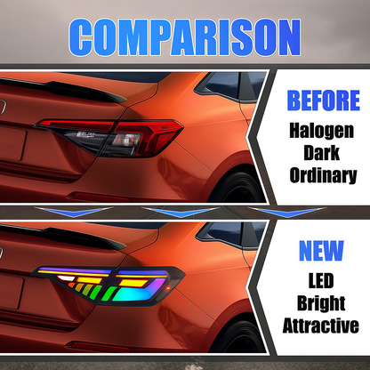 Honda Civic Sedan 2022-2026 RGB Tail Lights - ClutchBlaze