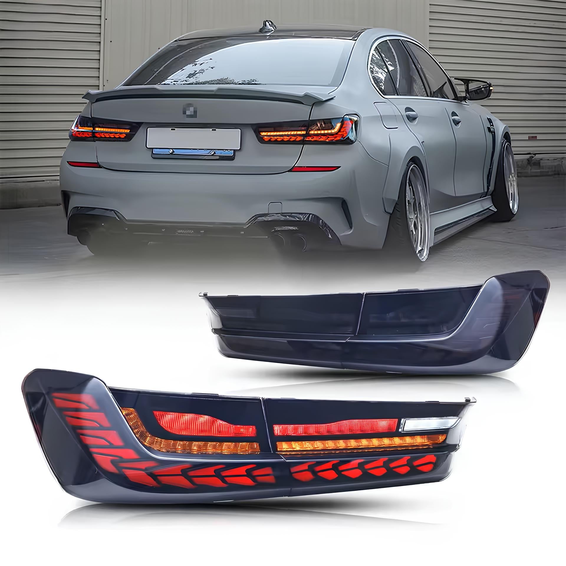 BMW 3 Series 2019-2026 Dragon Scales Tail Lights - ClutchBlaze