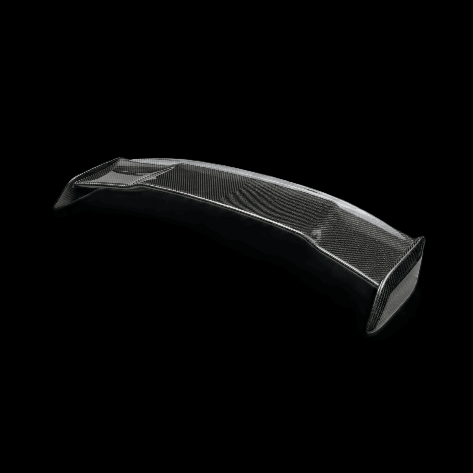 Car spoiler on a black background