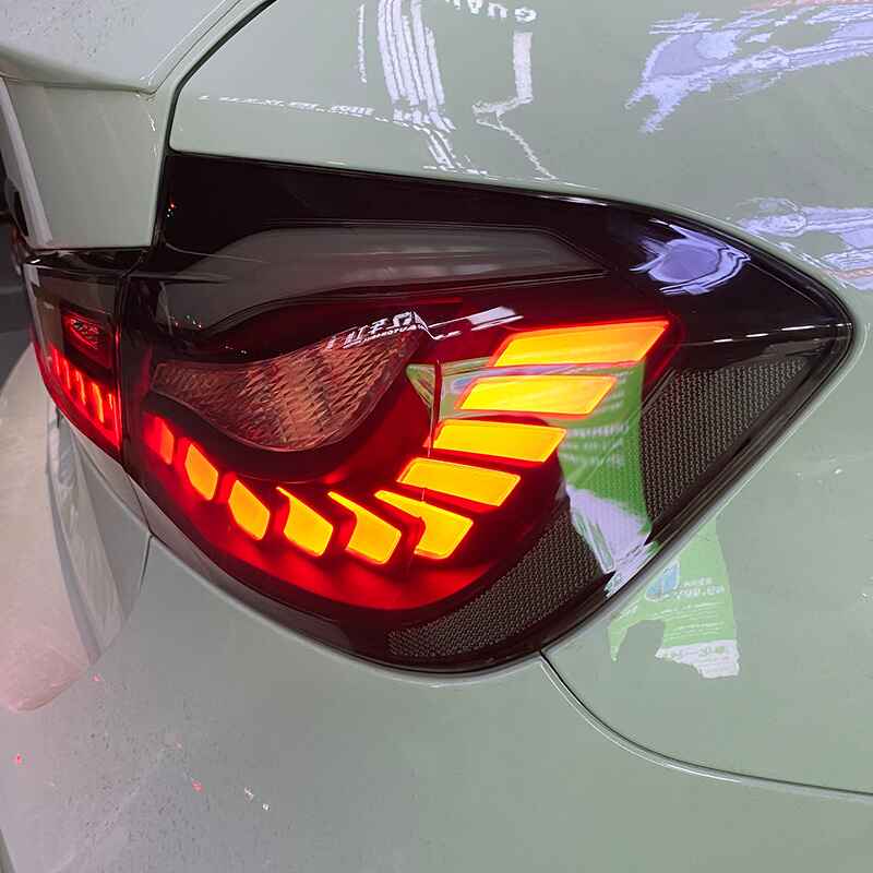 BMW 3 Series 2012-2018 Dragon Scales Tail Lights - ClutchBlaze