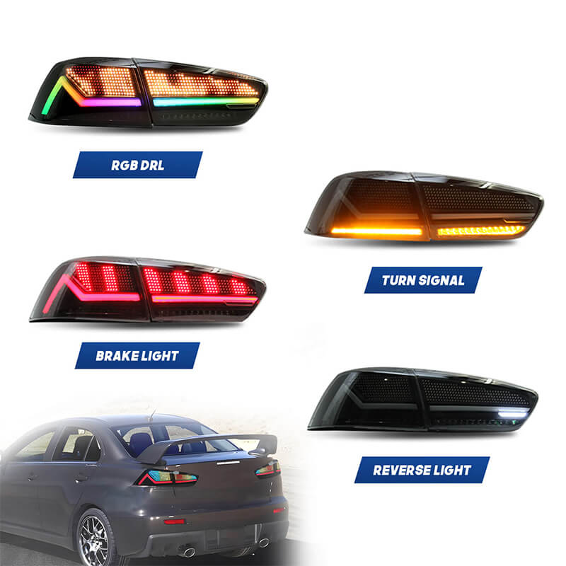 Mitsubishi Lancer/EVO 2008-2020 Digital Tail Lights - ClutchBlaze