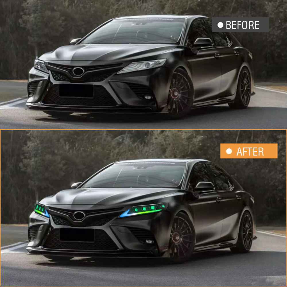 Toyota Camry 2018-2024 RGB Headlights - ClutchBlaze
