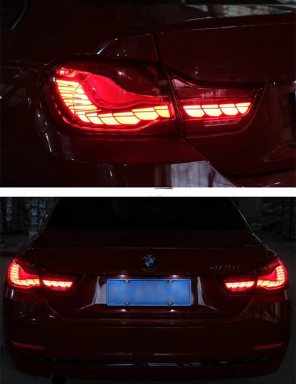 BMW 4 Series 2014–2020 Dragon Scales Tail Lights - ClutchBlaze