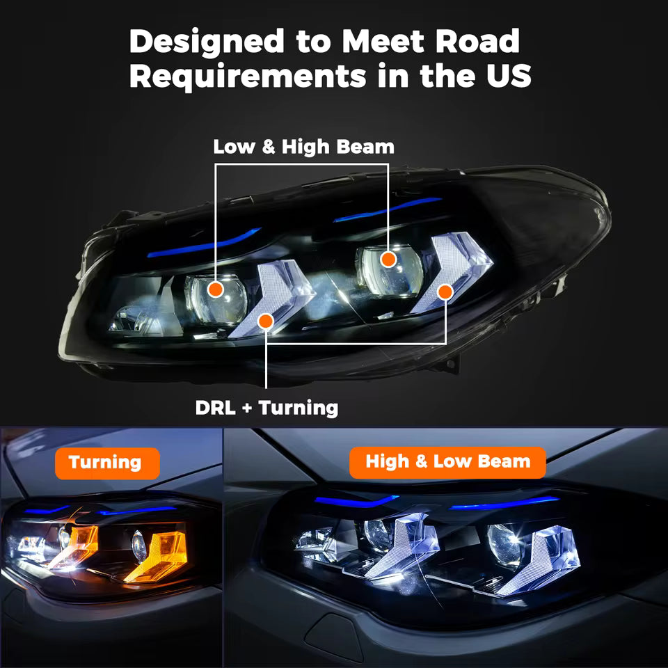 BMW 5 Series 2011-2016 Lightning Headlights - ClutchBlaze