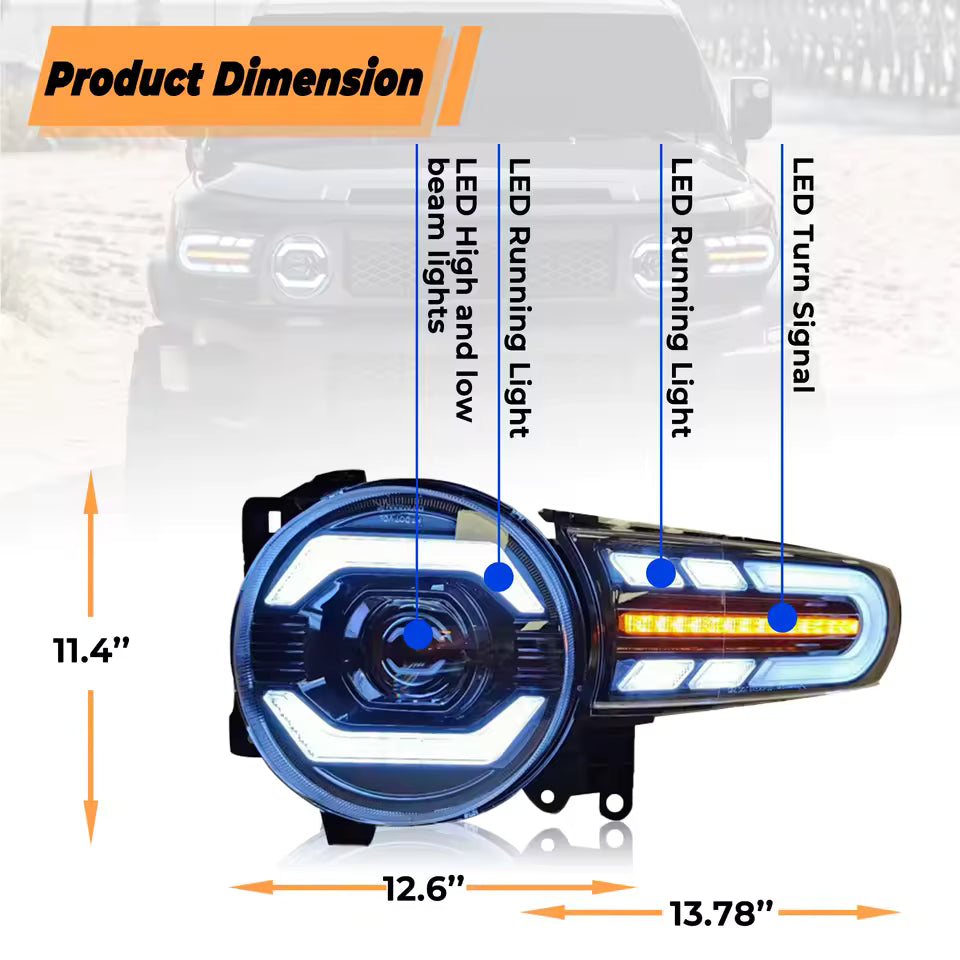 Toyota FJ Cruiser 2007-2016 Headlights - ClutchBlaze