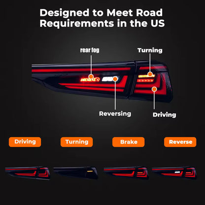 Lexus ES 2018-2024 Tail Lights - ClutchBlaze