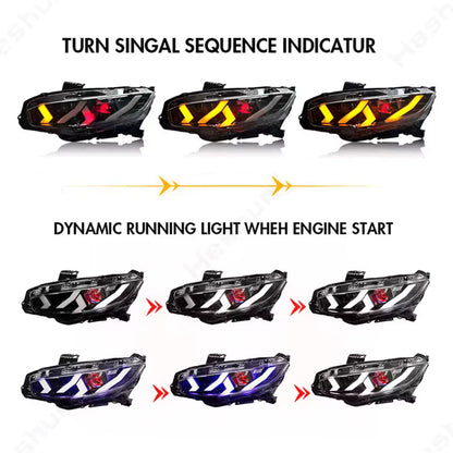 Honda Civic 2016-2021 Headlights - ClutchBlaze