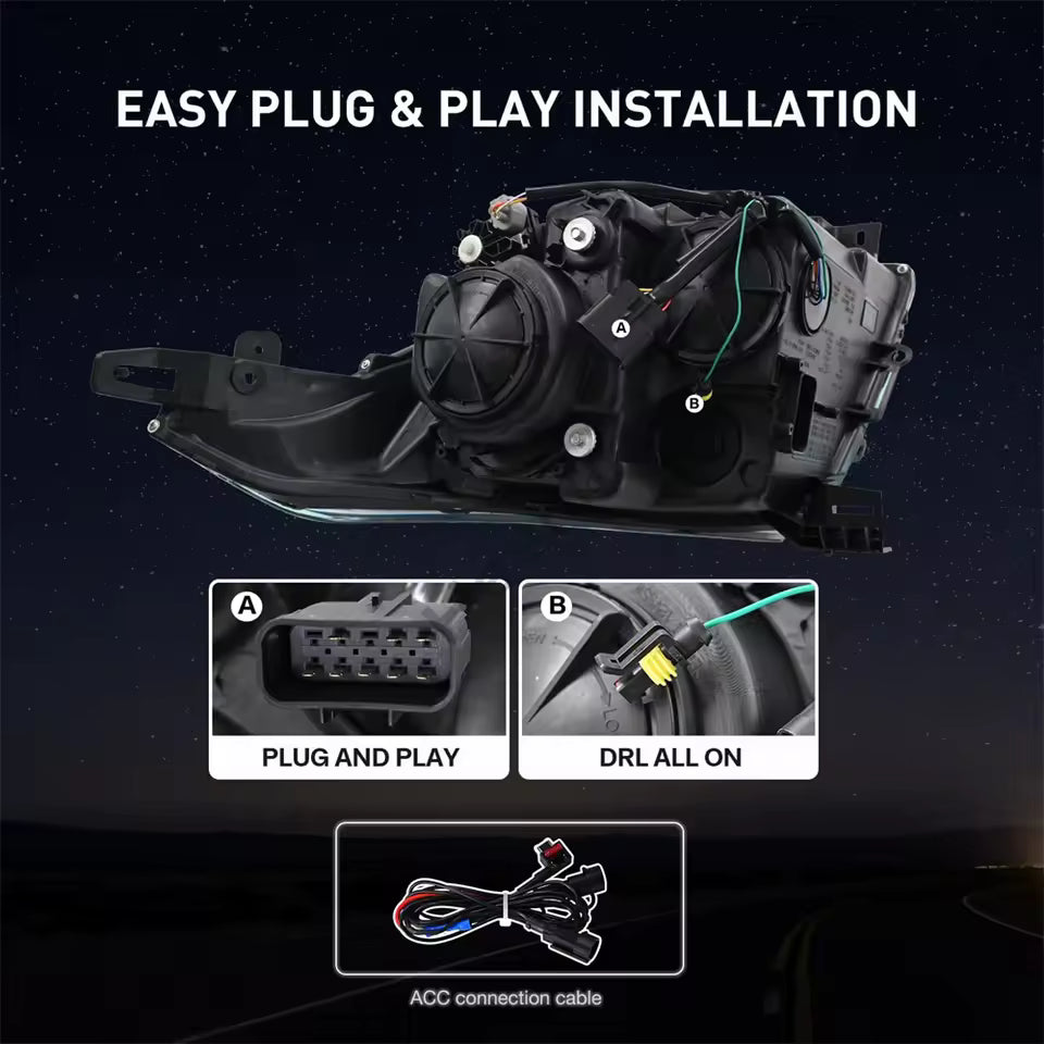 Cadillac SRX 2010-2016 Headlights - ClutchBlaze