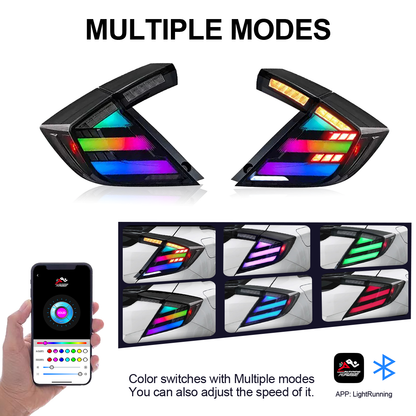 Honda Civic Hatchback 2016-2021 Tail Lights - ClutchBlaze