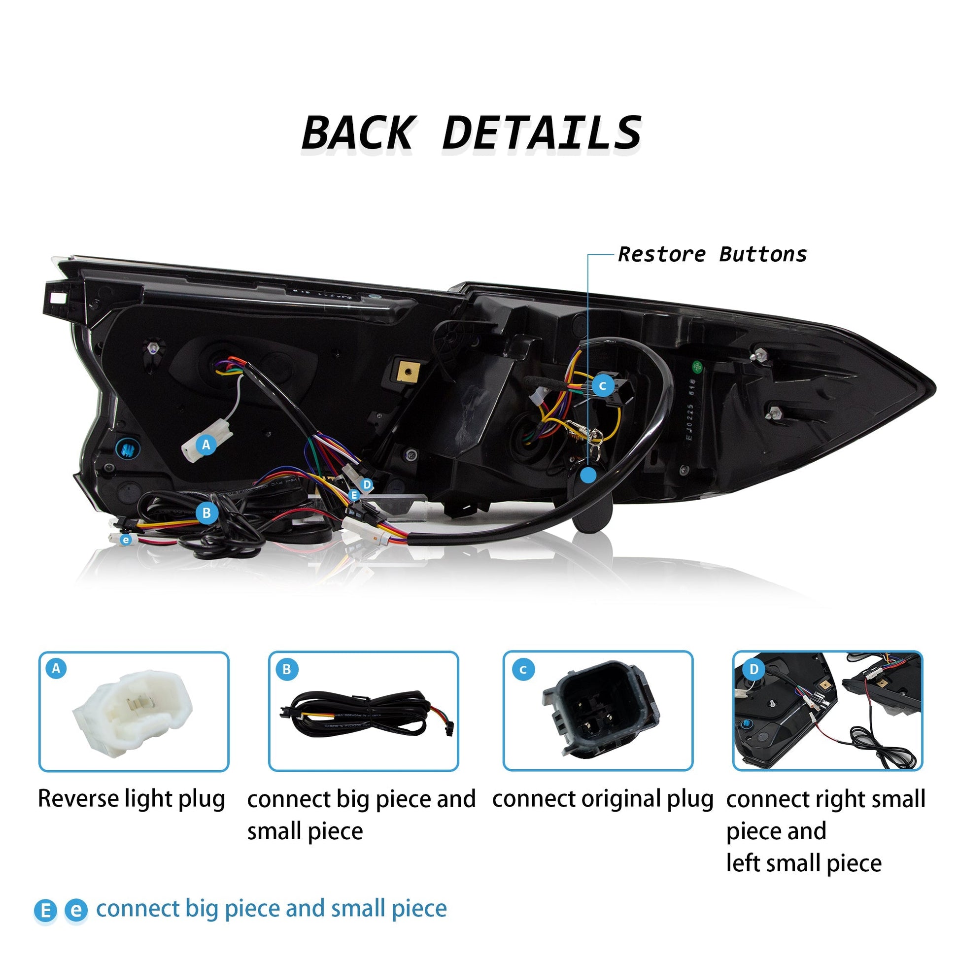 Honda Accord 2018-2022 Digital Tail Lights - ClutchBlaze