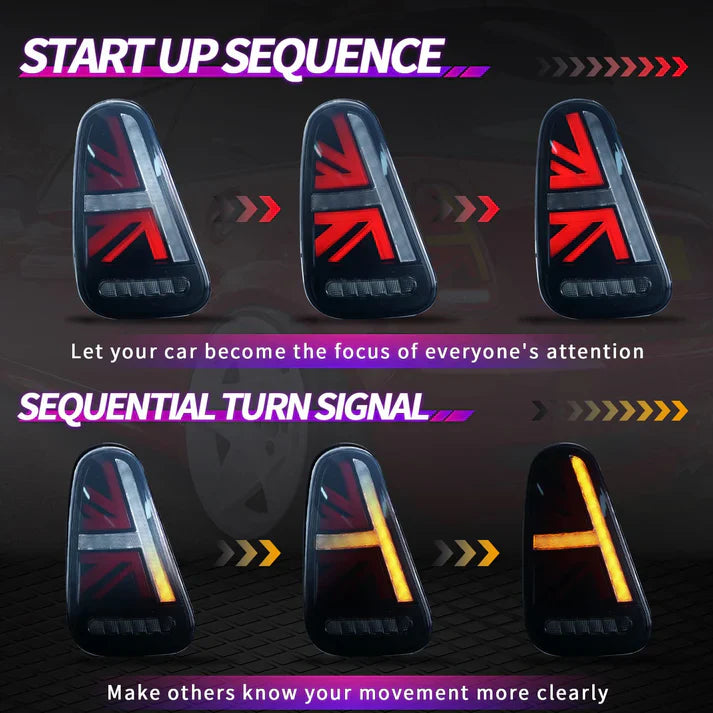 MINI Cooper R50 2001-2008 Silverstone Tail Lights - ClutchBlaze