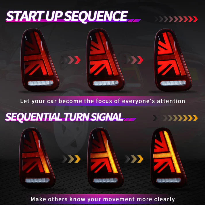 MINI Cooper R50 2001-2008 Silverstone Tail Lights - ClutchBlaze