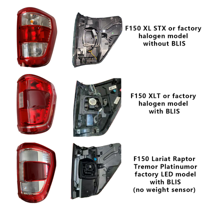 Ford F-150 2021-2025 Smoked Tail Lights - ClutchBlaze