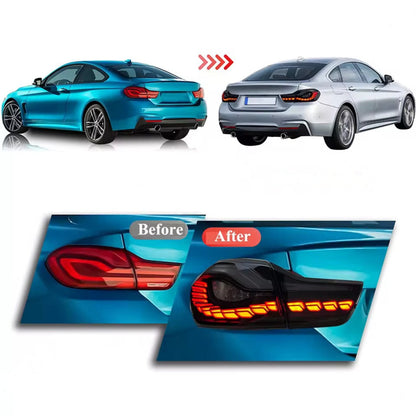 BMW 4 Series 2014–2020 Dragon Scales Tail Lights - ClutchBlaze